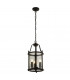 Bevelled Lanterns Lantern Grande 3 Light Black Clear Glass-1