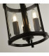 Bevelled Lanterns Lantern Grande 3 Light Black Clear Glass-3