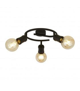 Dance 3 Light Round Ceiling Light Sand Black-1