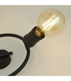 Dance 3 Light Round Ceiling Light Sand Black-2