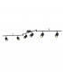 Samson 6 Light IP44 Bathroom Spot SplitBar Matt Black IP44-1