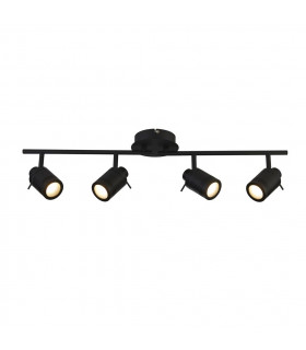 Samson 4 Light IP44 Bathroom Spot SplitBar Matt Black IP44-1
