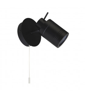 Samson 1 Light IP44 Bathroom Spot Wall Bracket Matt Black IP44-2