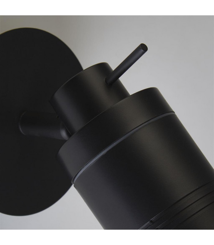 Samson 1 Light IP44 Bathroom Spot Wall Bracket Matt Black IP44-3