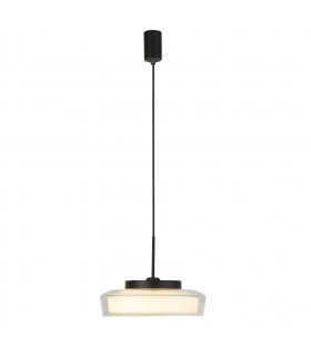 Puck 1 Light Bathroom Pendant Matt Black 3000K IP44-1