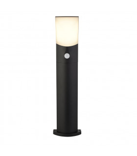 Copenhagen Outdoor 1 Light LED Post Pir Sensor Die Cast Opal Shade IP54 3000K-1