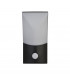 Copenhagen Outdoor 1 Light LED Wall Light Pir Sensor Die Cast Opal Shade IP54 3000K-2