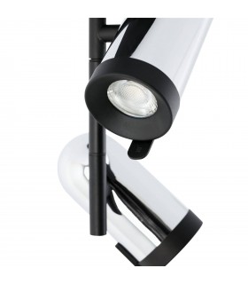 2 Light Spotlight Chrome, Black, GU10 - 2