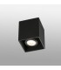 1 Light Square Surface Mounted Downlight Black, GU10 - 1