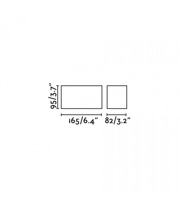 2 Light Square Surface Mounted Downlight Black, GU10 - 2
