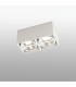 2 Light Square Surface Mounted Downlight White - 1