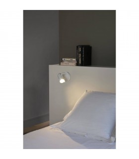 1 Light Indoor Adjustable Wall Spotlight White, GU10 - 2