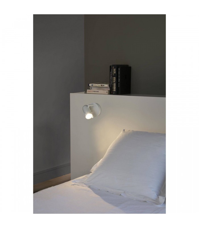 1 Light Indoor Adjustable Wall Spotlight White, GU10 - 2