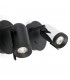 1 Light Indoor Adjustable Wall Spotlight Chrome, Black, GU10 - 2