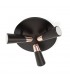 LED 3 Light Triple Adjustable Ceiling Spotlight Black, Copper - 1