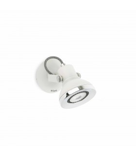 1 Light Indoor Adjustable Wall Spotlight White, GU10 - 1