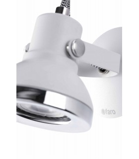 1 Light Indoor Adjustable Wall Spotlight White, GU10 - 2