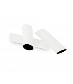 2 Light Indoor Adjustable Wall Spotlight White, Black, E27 - 1
