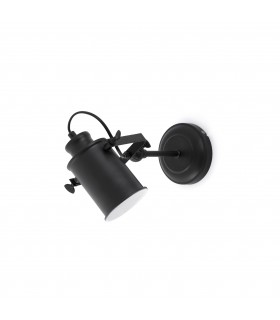 1 Light Indoor Adjustable Wall Spotlight Black, E27 - 1
