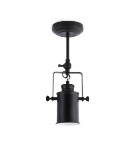 1 Light Indoor Adjustable Wall Spotlight Black, E27 - 2