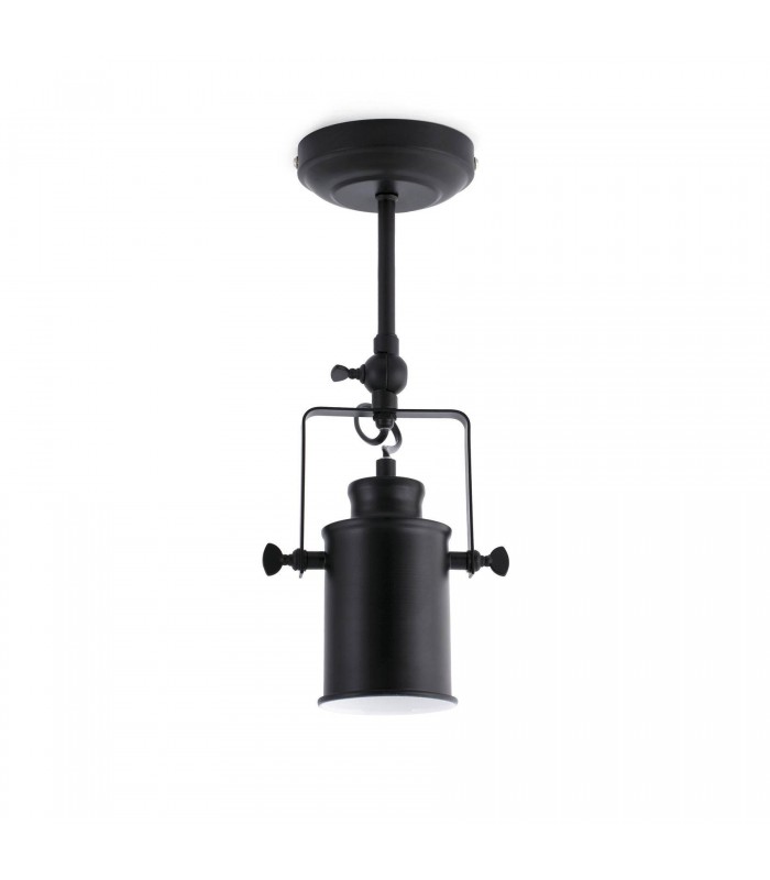 1 Light Indoor Adjustable Wall Spotlight Black, E27 - 2