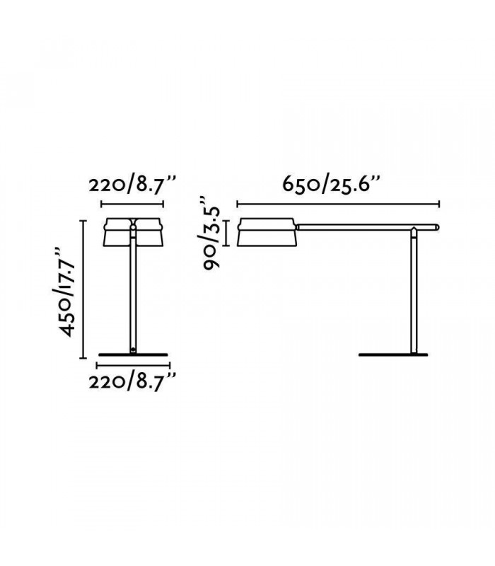 LED Table Lamp Black, Wood with Clip - 3