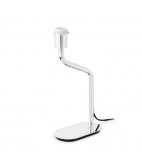 1 Light Table Lamp Chrome - Shade Not Included, E27 - 1