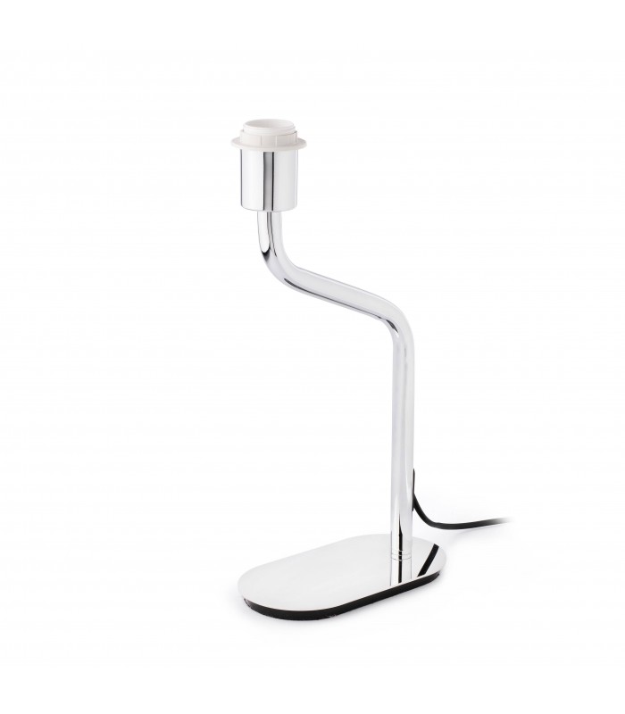 1 Light Table Lamp Chrome - Shade Not Included, E27 - 1