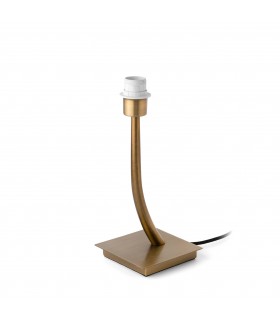 1 Light Table Lamp Antique Gold - Shade Not Included, E27 - 1