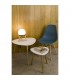 1 Light Table Globe Lamp Wood, Dark Grey, E27 - 2