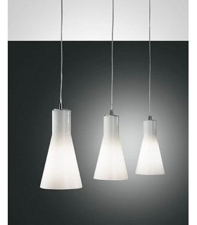 Diana Straight Bar Pendant Ceiling Light Chrome Glass E27-1