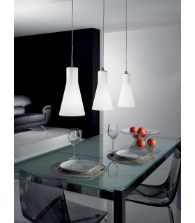 Diana Straight Bar Pendant Ceiling Light Chrome Glass E27-2