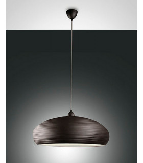 Lodge Dome Pendant Ceiling Lights Dark Brown Glass E27