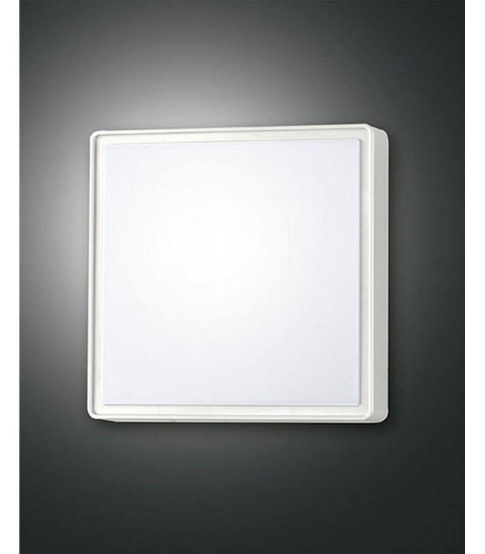 Oban LED Outdoor Flush White Glass IP65