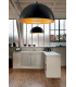 Dingle Dome Pendant Ceiling Lights Black / Gold Glass E27-3