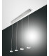 Dunk LED Straight Bar Pendant Ceiling Light Brushed Aluminum Glass-1