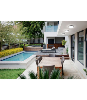 Olly LED Outdoor Surface Mounted Downlight White Glass IP54-2
