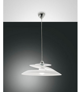 Aragon Dome Pendant Ceiling Lights White Glass E27-1