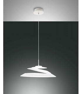 Aragon LED Dome Pendant Ceiling Lights White Glass