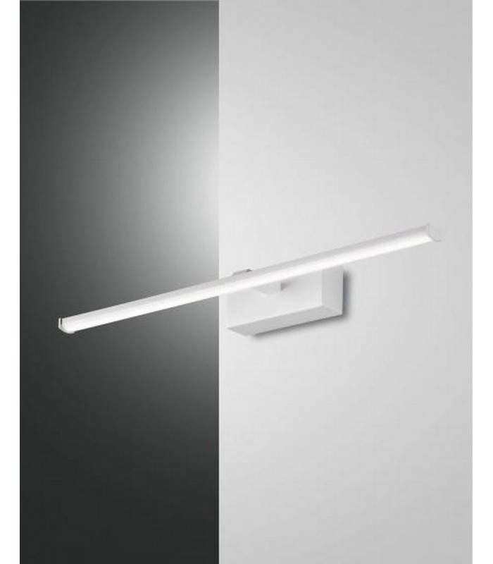 Nala LED Bathroom Over Mirror Light White Glass IP44