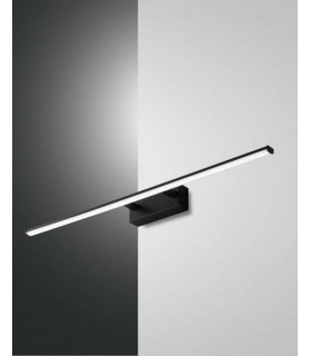 Nala LED Bathroom Over Mirror Light Black Glass IP44