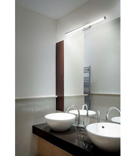 Nala LED Bathroom Over Mirror Light Chrome Glass IP44-2