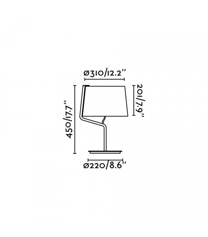1 Light Table Lamp White, E27 - 3