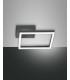Bard Integrated LED Semi Flush Light Anthracite Glass