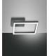 Bard Integrated LED Semi Flush Light Anthracite Glass