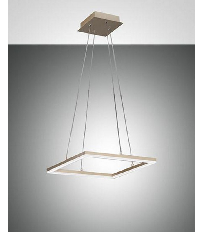 Bard LED Integrated Pendant Ceiling Light Light Gold Matt Glass