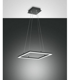 Bard LED Integrated Pendant Ceiling Light Light Anthracite Glass