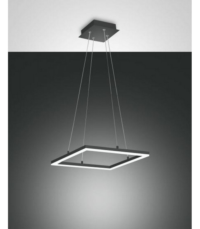 Bard LED Integrated Pendant Ceiling Light Light Anthracite Glass