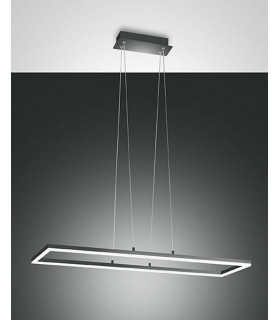 Bard LED Integrated Pendant Ceiling Light Light Anthracite Glass