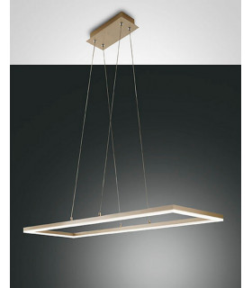 Bard LED Integrated Pendant Ceiling Light Light Gold Matt Glass-1